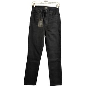 NWT PAIGE Blue Moon Super High Rise Straight Ankle Cindy Denim Jeans Size 28